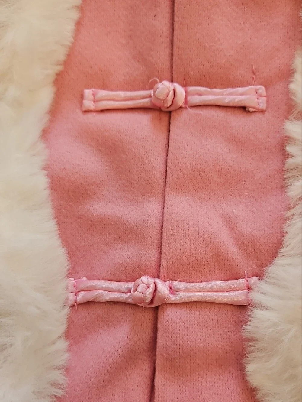 Pink Floral Faux-Fur Trim Girls' Jacket